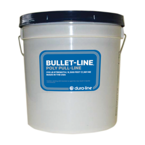O Bullet-Line® é uma linha leve, usada em aplicações de sopramento e puxamento. A linha é de classe 210 lbs. (95 kg), resistente a quebra e é fornecida em um balde de plástico. Cada balde contém 6.500 pés (1.981m) de linha.