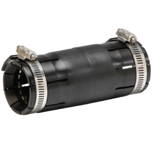 Shur-Lock II es un acoplador de plástico diseñado para unir ductos en PEAD y PVC. También se puede usar para unir  ductos disímiles, tales como los fabricados en PEAD, PVC, ductos metálicos con o sin rosca o los ductos reforzados con fibra de vidrio (GRP). La unión consta de abrazaderas de banda de acero inoxidable (apretadas a mano usando una llave para tuercas de 5/16”) y un anillo de bloqueo. Una junta/anillo tórico (O-ring) lubricado forma un sellado hermético (aire) para resistir 125 PSI. Es también una unión especializada para que instaladores electricistas que requieran el listado de ETL/UL lo utilicen.