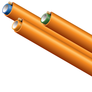 Perfect for Drops in FTTH applications, MicroDucts with a location wire for easy identification in the ground. 
